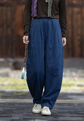 2026 Winter New Arrival: Original Cotton-Linen Pants with Piping and Pleats—Slimming, Zen-Inspired Casual Pants for Women, Versatile Long Pants