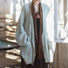 Vintage Chinese linen shirt, linen button blouse,loose cotton linen shirt, summer linen blouse plus size