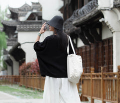 Summer Short Sleeve Boat Neck T-Shirt, Vintage Chinese Cotton Linen Top