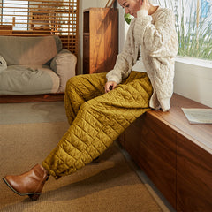 Winter cotton harem pants, loose casual cotton ankle pants