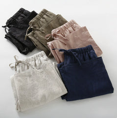 Women linen pants,100% Linen Pants,Vintage Casual Loose Linen Pants,Summer Loose Casual Linen Pants, 20250313
