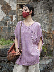 Summer Chinese loose cardigan, cotton linen washed frog long shirt 20250604