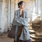 Vintage Chinese linen shirt, linen button blouse,loose cotton linen shirt, summer linen blouse plus size