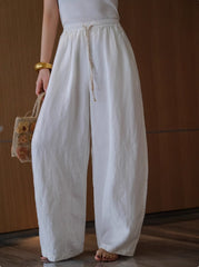 100% Linen Pants,Fashion Loose Linen Pants,Summer Loose Casual Linen Pants,summer linen pants 20250314