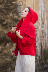 Ladies Summer Chinese Loose Frog Button Hoodie, Vintage Cotton and Linen Casual Shirt 20250604