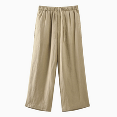 100% Linen Ankle Pants,Vintage Casual Loose Linen Ankle Pants,Summer Loose Casual Linen Ankle Pants,summer linen pants 20250313