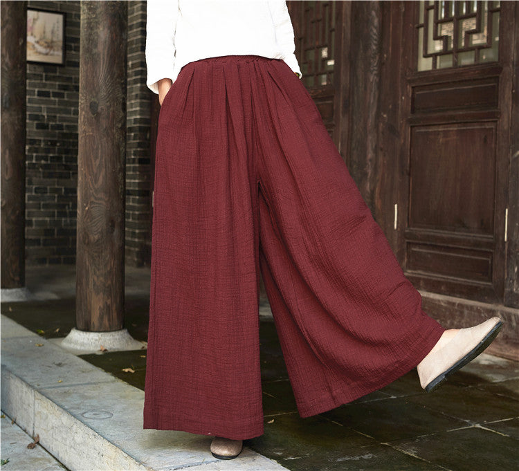 Linen women's pants,linen pants,women's summer loose linen pants,Linen wide leg pants