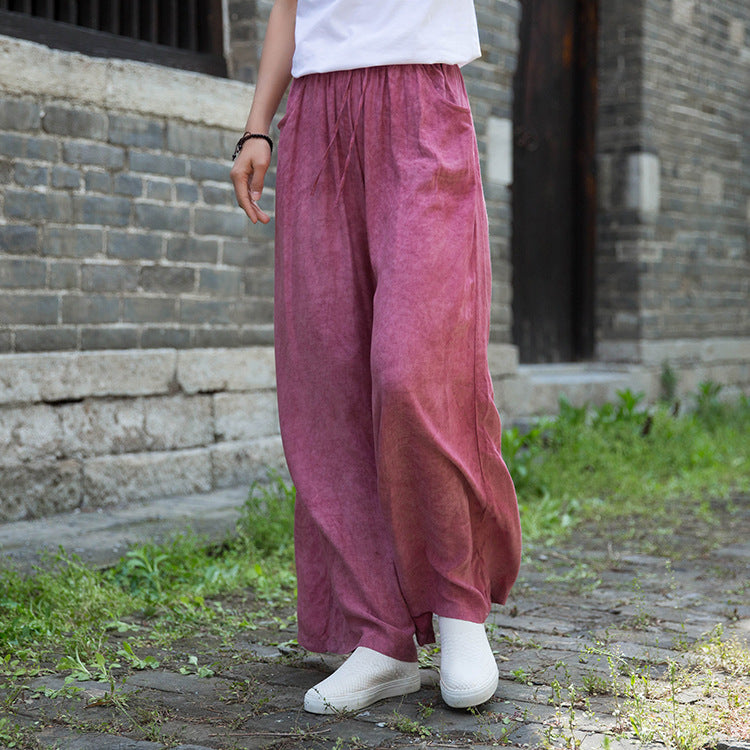 Loose  women's pants,cotton pants,women's summer loose linen pants,soft cotton pants,summer beach pants women ,wide leg pants