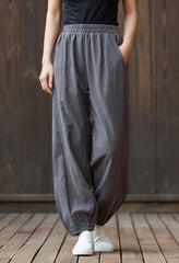 Women's  linen pants,vintage cotton linen pants