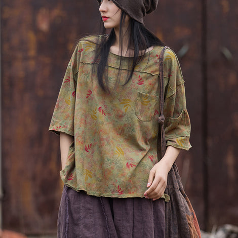 BAOKUAN Women's Funny Printed V-Neck T-Shirt - Cute Cap Sleeve Casual Top - View #2