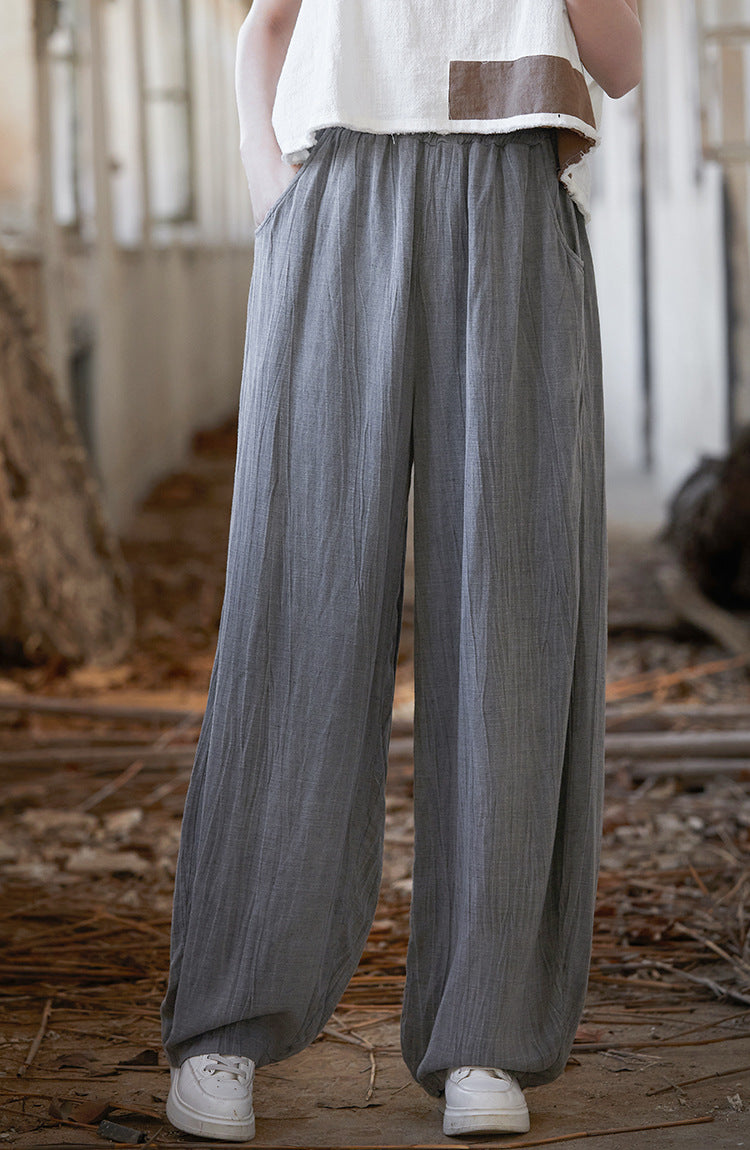 Summer Cotton Linen Linen Pants, Loose Casual Cotton Linen Pants