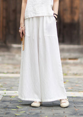 New Arrival: Versatile, Artistic Tie-Waist Relaxed-Fit Skirt-Pants for Women—Lightweight Tencel-Linen Wide-Leg Pants with Flowing Drape 20260511