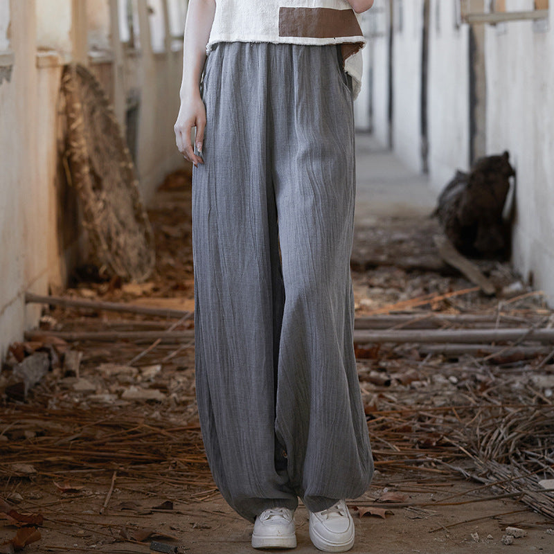 Summer Cotton Linen Linen Pants, Loose Casual Cotton Linen Pants