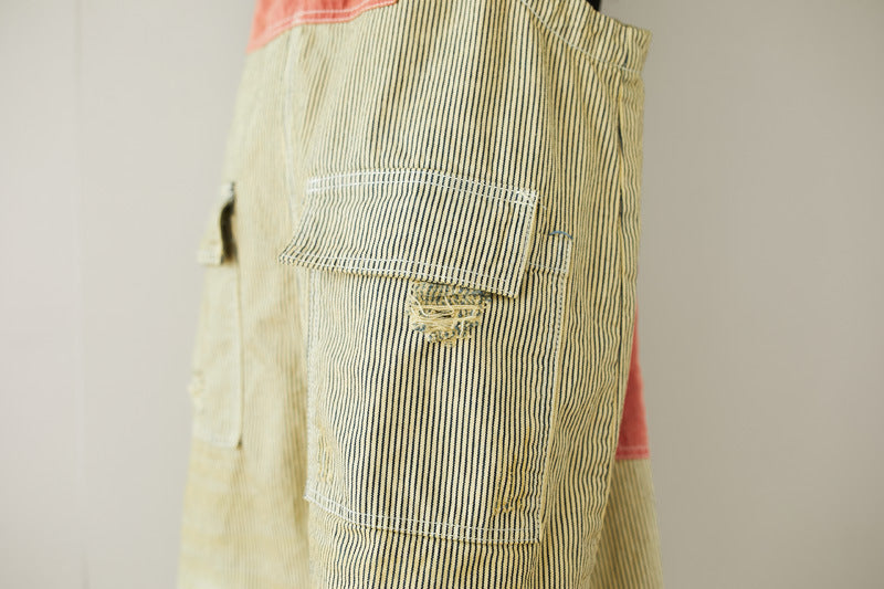 Cotton overalls, women's denim overalls, stonewashed loose overalls